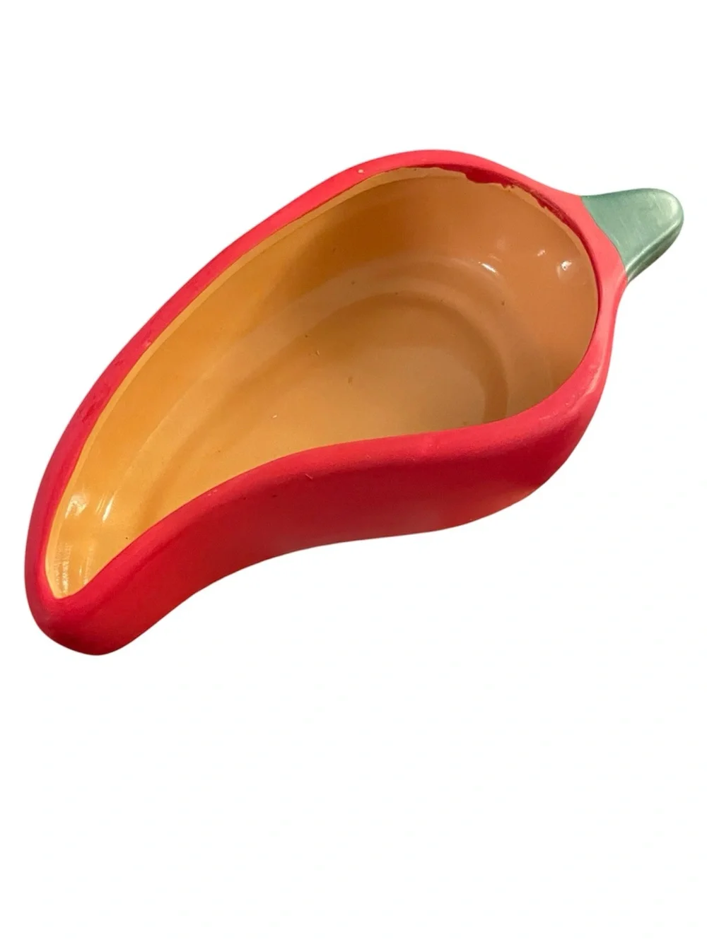 🌶️Ceramic Chili Pepper Dish in Red and Green.